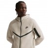 Nike Tech Felpa Con Cappuccio Beige Uomo