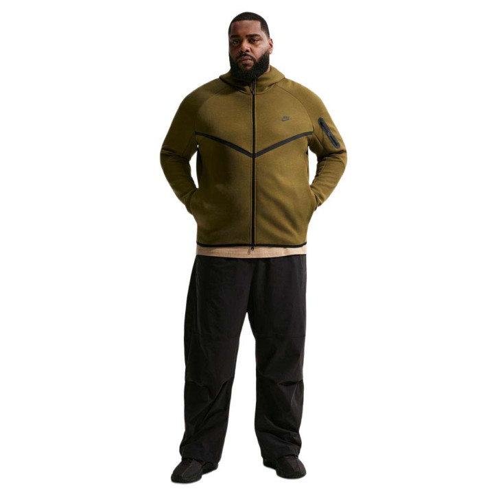 Nike Tech Felpa Con Cappuccio Verde Uomo