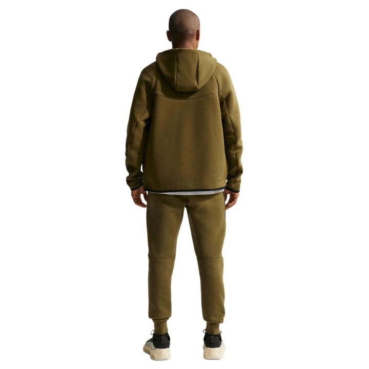 Nike Tech Felpa Con Cappuccio Verde Uomo