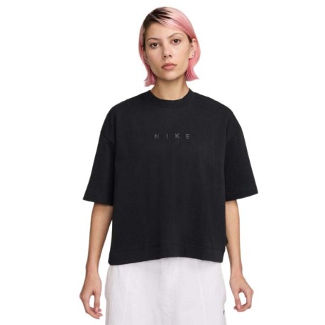 Nike Sportswear Cropped T-Shirt Nero Donna