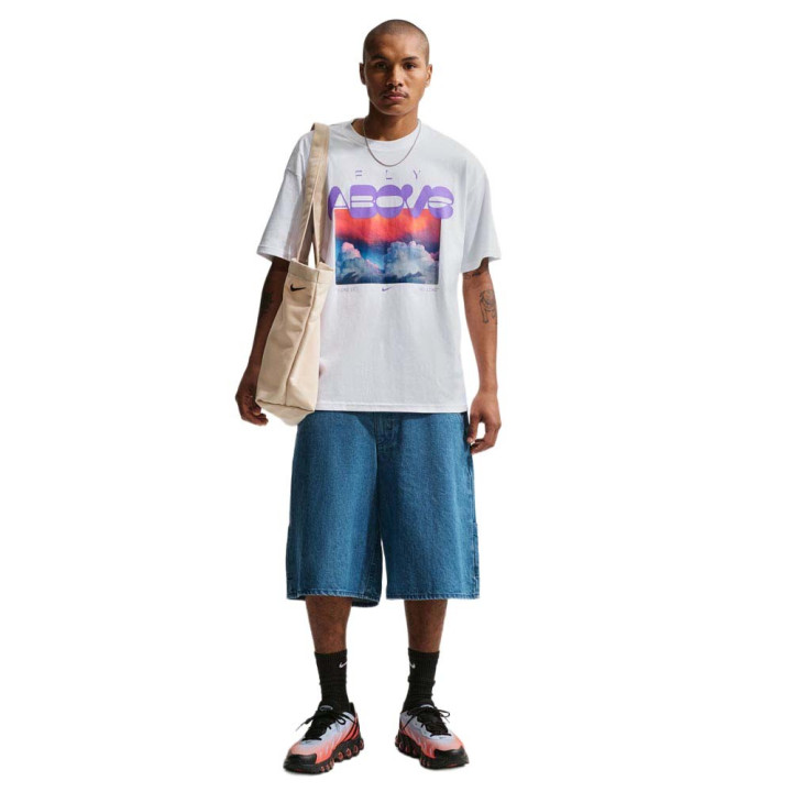 Nike Sportswear T-Shirt Logo Graphic Bianco Uomo