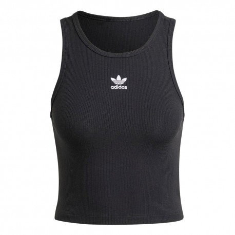 ADIDAS Originals Essentials Top Trefoil Nero Donna