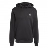 ADIDAS Originals Trefoil Essentials Felpa Con Cappuccio Logo Piccolo Nero Uomo