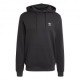 ADIDAS Originals Trefoil Essentials Felpa Con Cappuccio Logo Piccolo Nero Uomo
