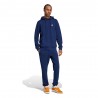 ADIDAS Originals Trefoil Essentials Felpa Con Cappuccio Logo Piccolo Blu Uomo