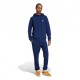 ADIDAS Originals Trefoil Essentials Felpa Con Cappuccio Logo Piccolo Blu Uomo