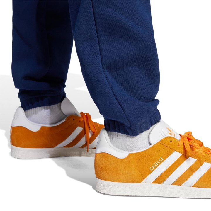 ADIDAS Originals Trefoil Essentials Pantaloni Con Polsino Logo Piccolo Blu Uomo