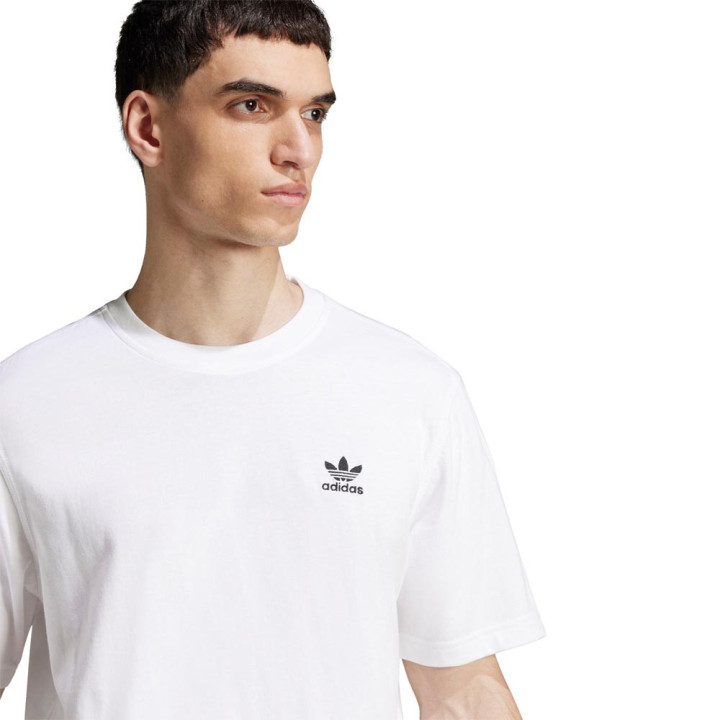 ADIDAS Originals Trefoil Essentials T-Shirt Logo Piccolo Bianco Uomo