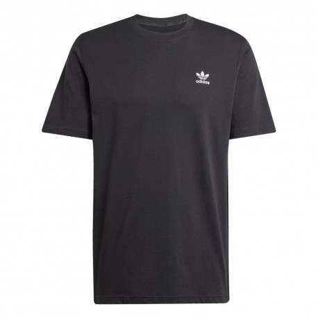 ADIDAS Originals Trefoil Essentials T-Shirt Logo Piccolo Nero Uomo S