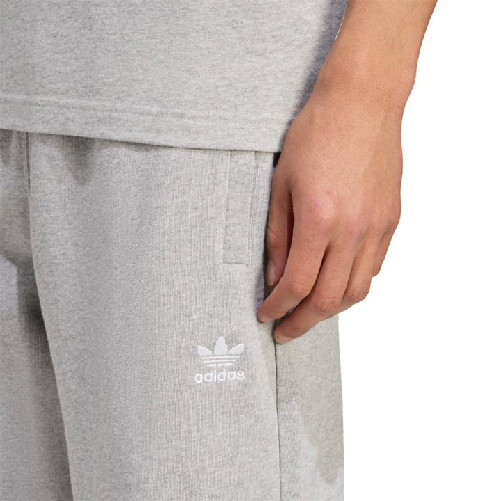 ADIDAS Originals Trefoil Essentials Shorts Logo Piccolo Grigio Uomo