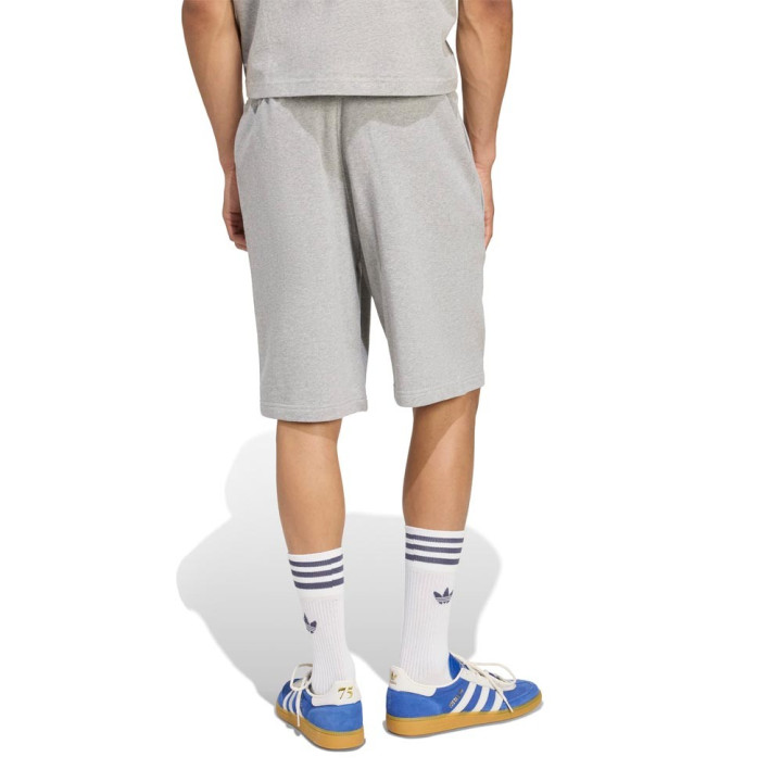 ADIDAS Originals Trefoil Essentials Shorts Logo Piccolo Grigio Uomo