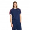 ADIDAS Originals 3-Stripes T-Shirt Bordino Adicolor Blu Uomo