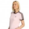 ADIDAS Originals 3 Stripes Slim T-Shirt Rosa Donna