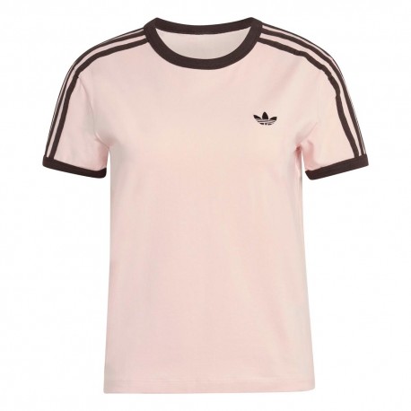 ADIDAS Originals 3 Stripes Slim T-Shirt Rosa Donna
