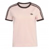 ADIDAS Originals 3 Stripes Slim T-Shirt Rosa Donna