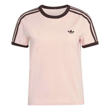 ADIDAS Originals 3 Stripes Slim T-Shirt Rosa Donna