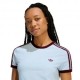 ADIDAS Originals 3 Stripes  T-Shirt Azzurro Donna