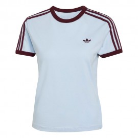 ADIDAS Originals 3 Stripes  T-Shirt Azzurro Donna