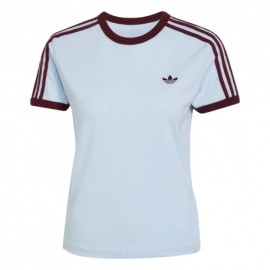 ADIDAS Originals 3 Stripes  T-Shirt Azzurro Donna