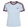 ADIDAS Originals 3 Stripes  T-Shirt Azzurro Donna