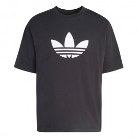 ADIDAS Originals Adicolor Trefoil T-Shirt Big Logo Nero Uomo