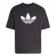 ADIDAS Originals Adicolor Trefoil T-Shirt Big Logo Nero Uomo