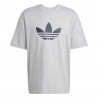 ADIDAS Originals Adicolor Trefoil T-Shirt Big Logo Grigio Uomo
