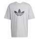ADIDAS Originals Adicolor Trefoil T-Shirt Big Logo Grigio Uomo