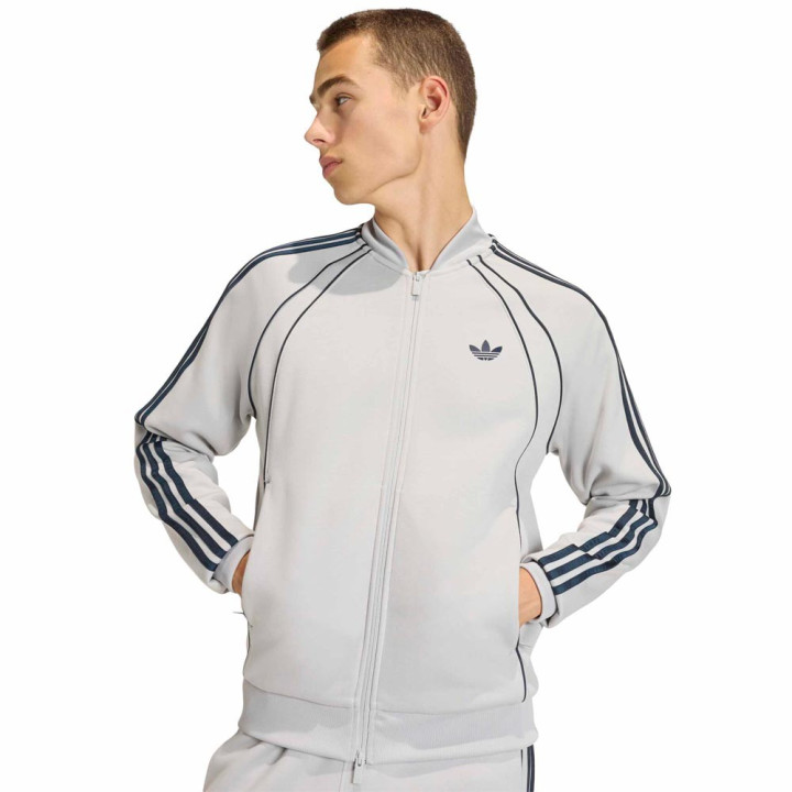 ADIDAS Originals Sst 2.0 Adicolor Giacca Con Cerniera Collo Grigio Uomo