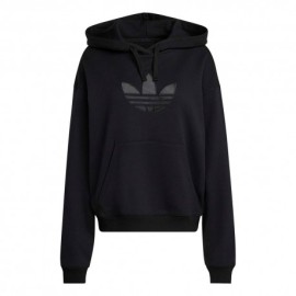 ADIDAS Originals Trefoil Felpa Con Cappuccio  Nero Donna