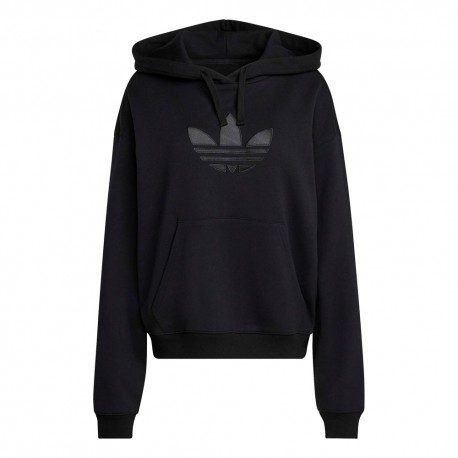 ADIDAS Originals Trefoil Felpa Con Cappuccio  Nero Donna