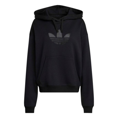 ADIDAS Originals Trefoil Felpa Con Cappuccio  Nero Donna