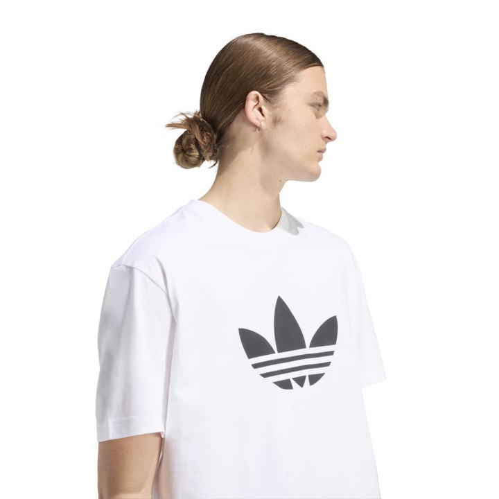 ADIDAS Originals Adicolor Trefoil T-Shirt Big Logo Bianco Uomo