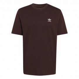 ADIDAS Originals Trefoil Essentials T-Shirt Logo Piccolo Moro Uomo