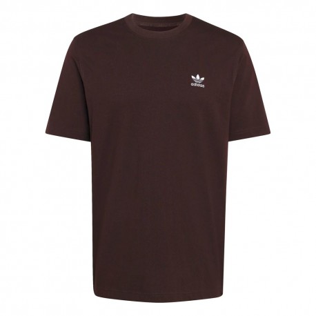 ADIDAS Originals Trefoil Essentials T-Shirt Logo Piccolo Moro Uomo