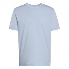 ADIDAS Originals Trefoil Essentials T-Shirt Logo Piccolo Azzurro Uomo