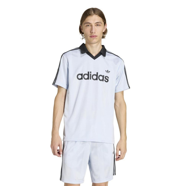 ADIDAS Originals Archive Collar T-Shirt Adicolor Azzurro Uomo