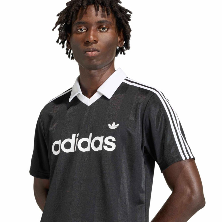 ADIDAS Originals Archive T-Shirt Adicolor Tessuto Tecnico Nero Uomo