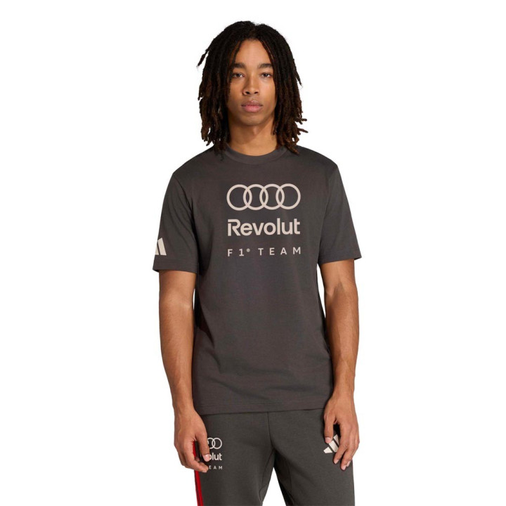 ADIDAS Audi Formula 1 Team Dna  T-Shirt Fan Nero Grigio Uomo