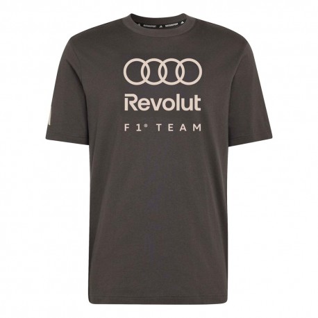 ADIDAS Audi Formula 1 Team Dna  T-Shirt Fan Nero Grigio Uomo