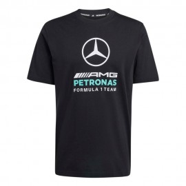 Mercedes F1 T-Shirt Fanwear logo Mercedes nero