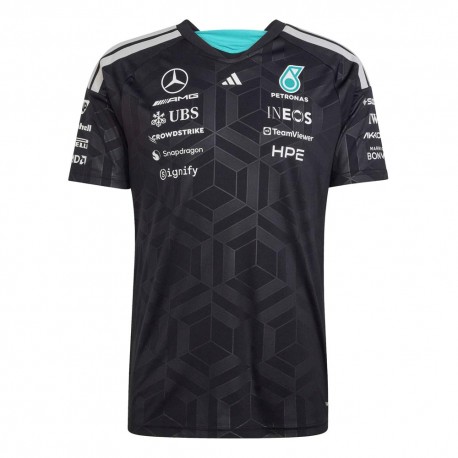 ADIDAS Mercedes-Amg Petronas Formula 1 Team Dna T-Shirt Replica Nero Uomo
