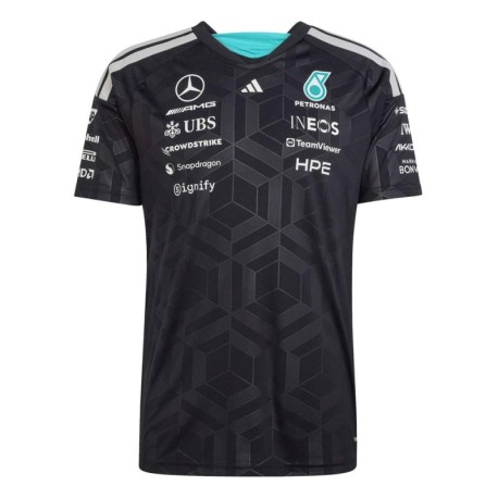 ADIDAS Mercedes-Amg Petronas Formula 1 Team Dna T-Shirt Replica Nero Uomo
