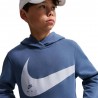 Nike Sportswear Club Felpa Palestra Big Swoosh Azzurro Bambino