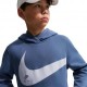 Nike Sportswear Club Felpa Palestra Big Swoosh Azzurro Bambino