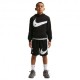 Nike Sportswear Club Felpa Palestra Big Swoosh Nero Bambino