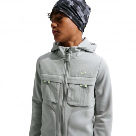 Nike Sportswear City Utility Felpa Palestra Full Zip Grigio Bambino