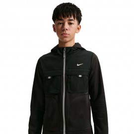 Nike Sportswear City Utility Felpa Palestra Full Zip Nero Bambino