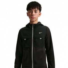 Nike Sportswear City Utility Felpa Palestra Full Zip Nero Bambino