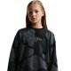 Nike Sportswear Club Felpa Palestra Girocollo Nero Bambina